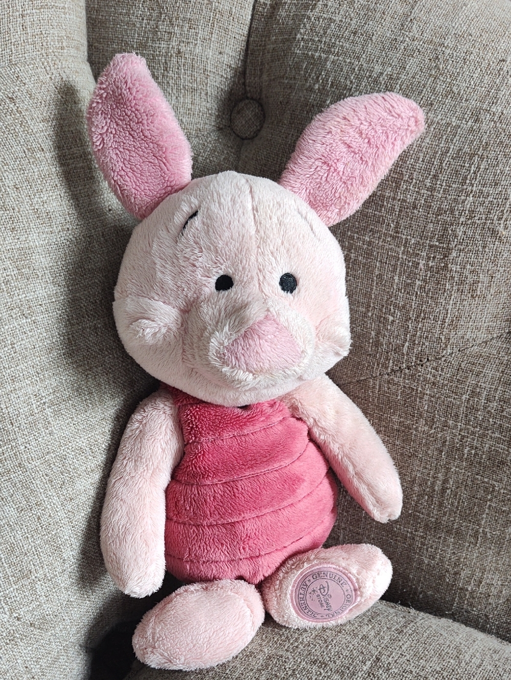 Disney Pink Piglet Plush - Light and Dark Pink Stuffed Animal